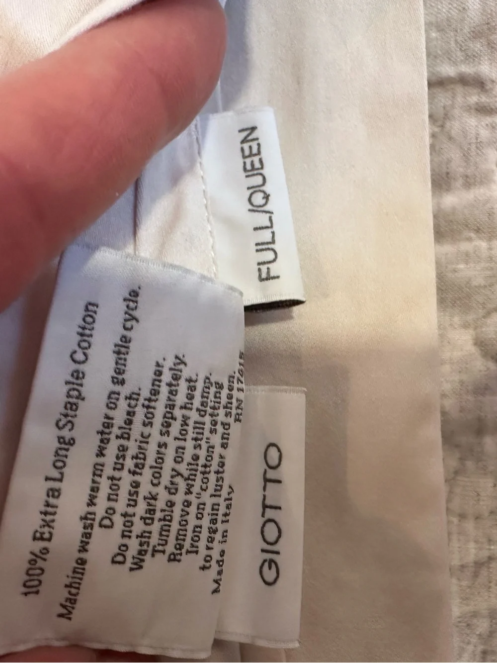 SFERRA GIOTTO QUEEN SHEET SET in BONE.